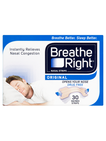 Breathe Right Nasal Strips Original 30 Sm/Med Strips - Meds At Home